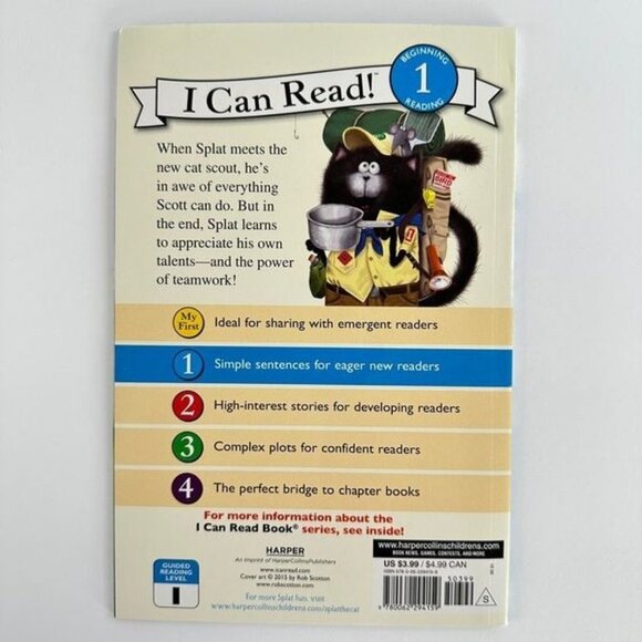 2/$6 Splat the Cat and the Hotshot book by Rob Scotton, Early Reader (Paperback) - Picture 4 of 8